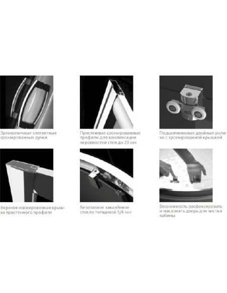 Radaway dušas durvis Premium Plus DWD