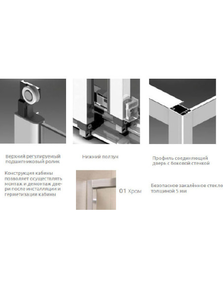 Radaway dušas durvis Treviso DW
