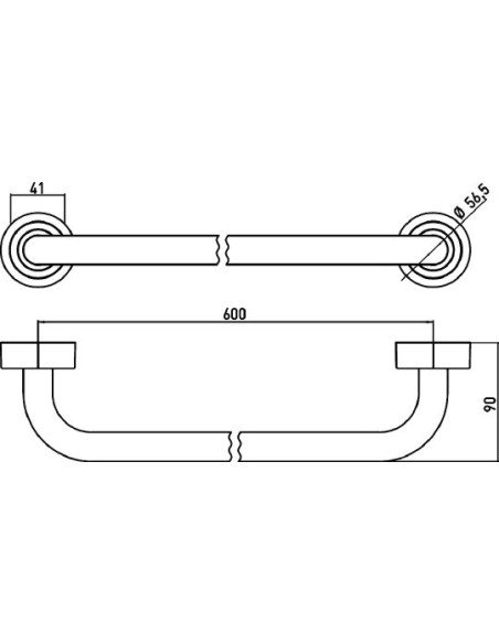 Emco dvieļu turētājs Polo 0760 001 60