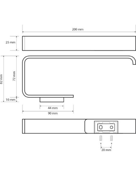 Bemeta dvieļu turētājs Solo 139104062 - 7 Bemeta dvieļu turētājs Solo 139104062 - 7