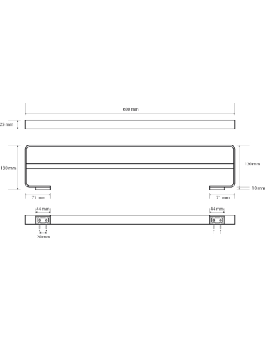 Bemeta dvieļu turētājs Solo 139104052 - 5