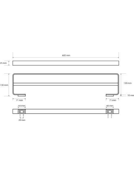 Bemeta dvieļu turētājs Solo 139104052 - 5 Bemeta dvieļu turētājs Solo 139104052 - 5