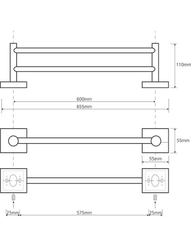 Bemeta dvieļu turētājs Beta 132104052 - 5