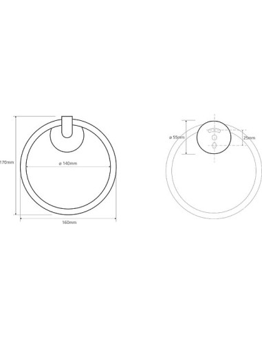 Bemeta dvieļu turētājs Omega 104204062 - 5