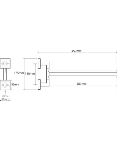 Bemeta dvieļu turētājs Beta 132204102 - 5