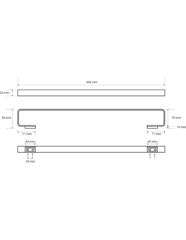 Bemeta dvieļu turētājs Solo 139104282 - 5