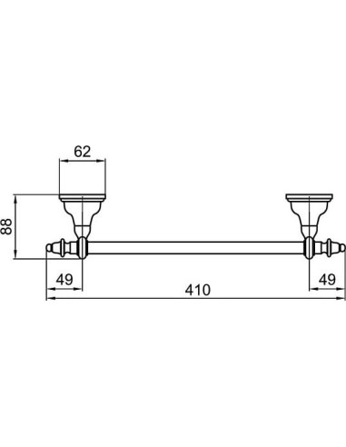 Webert dvieļu turētājs Armony