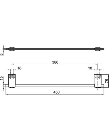Webert dvieļu turētājs Aria AI500501015