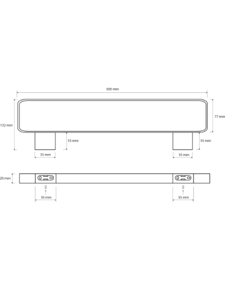 Bemeta dvieļu turētājs Nero 135004080 - 5