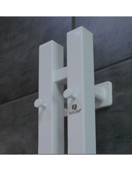 Navin Elektriskais vannas istabas radiators Silouette Quadro 90х1500 Sensors labais, balts - 11