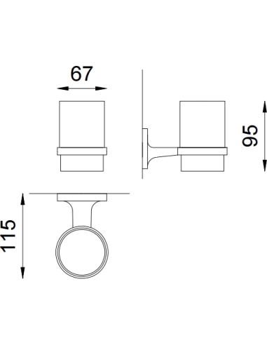 Nofer glāze Hotel 16410.B