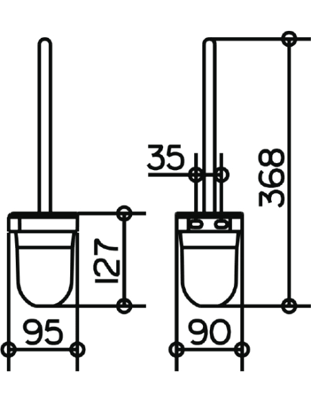 Keuco poda birste Smart 02364