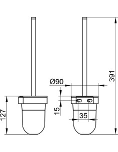 Keuco poda birste City.2 02764 2