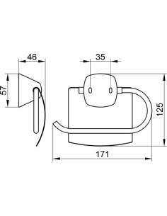 Keuco tualetes papīra turētājs City.2 02760 2
