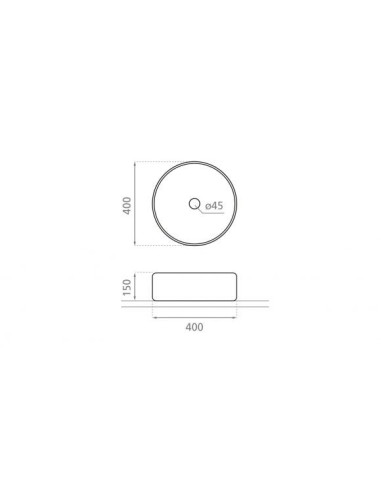 DINAN Keramiskā izlietne 40x40x15cm