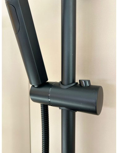 Shower rod complete (3 modes) FX31105+259 BLACK - 5