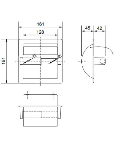 Nofer tualetes papīra turētājs Industrial 05203.S