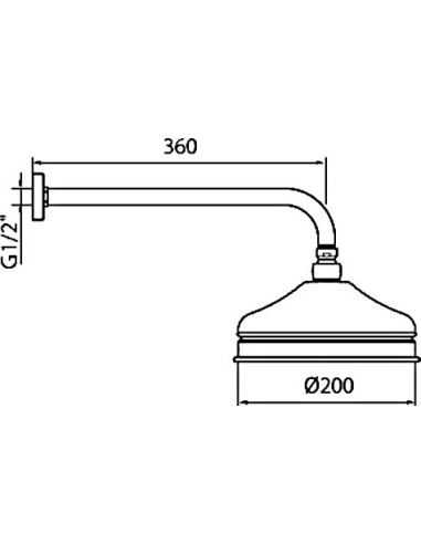 Webert augšējā duša Karenina AC0014017