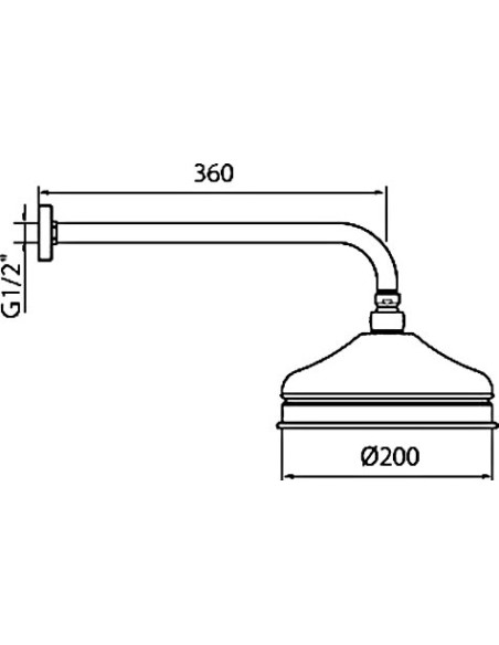 Webert augšējā duša Karenina AC0014017