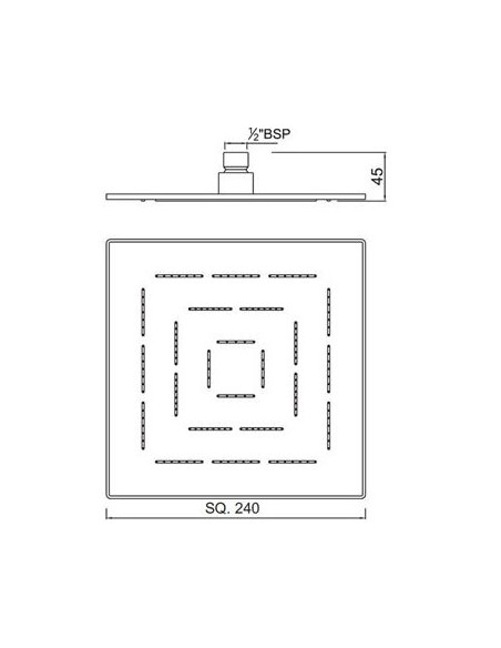 Jaquar augšējā duša Maze OHS-CHR-1629