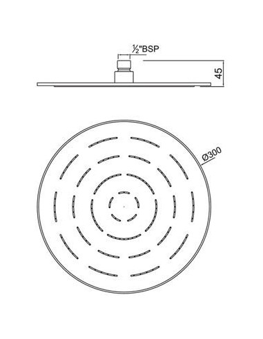 Jaquar augšējā duša Maze OHS-CHR-1633