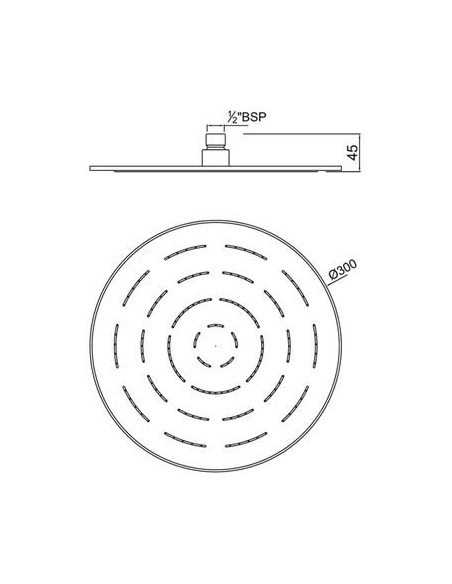 Jaquar augšējā duša Maze OHS-CHR-1633
