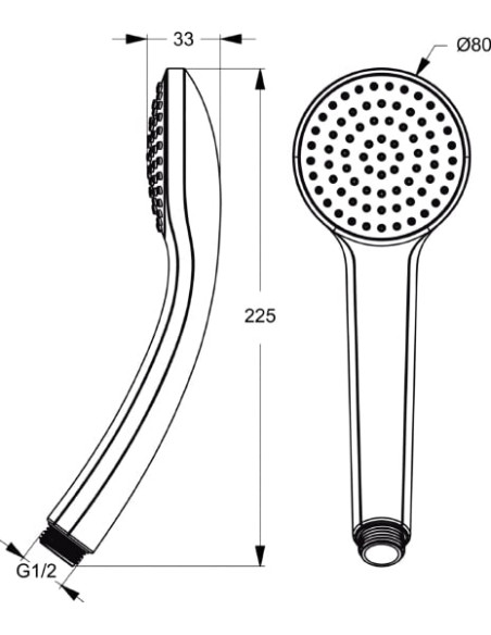 Ideal Standard rokas duša IdealRain B9400AA