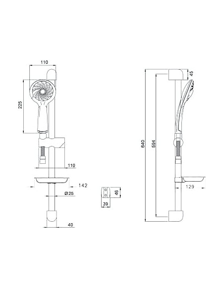 VitrA dušas komplekts Samba 3F A45680WSA - 5 VitrA dušas komplekts Samba 3F A45680WSA - 5