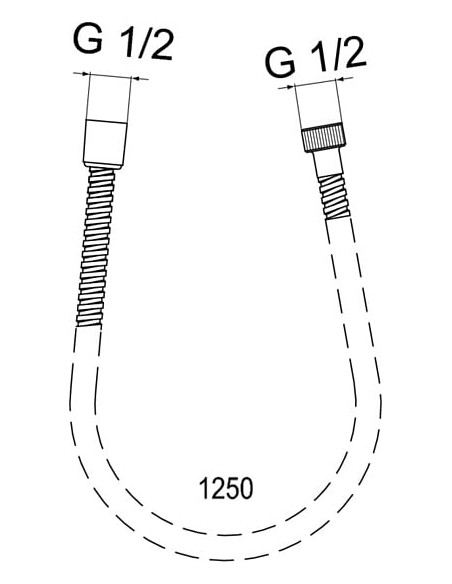 Ideal Standard dušas šļūtene IdealRain - 5 Ideal Standard dušas šļūtene IdealRain - 5