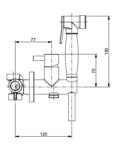 Webert higiēniska duša EL870301065Metal