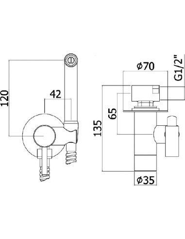 Webert higiēniska duša Sax Evolution SE870303015