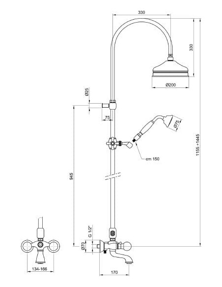 Webert dušas komplekts Karenina KA721208010