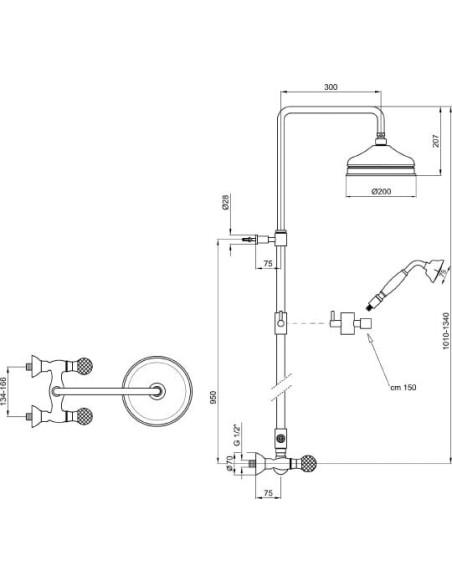 Webert dušas komplekts Karenina KA760405015