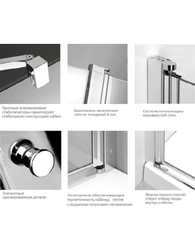 Radaway dušas durvis EOS II DWJ