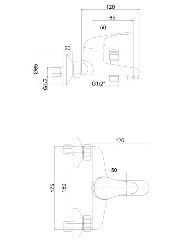 Vannas krāns ar komplektu MG-3221, SATO