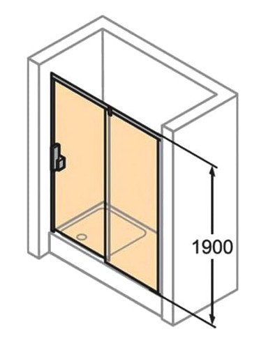 Huppe dušas durvis X1 140401.069.321