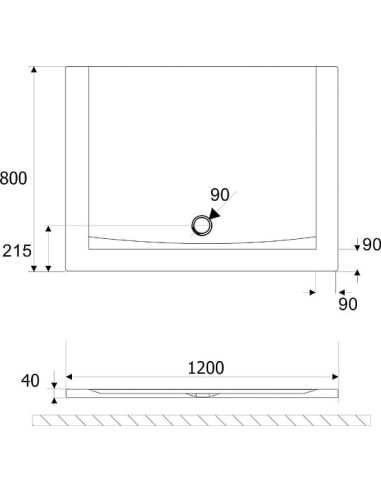 Excellent dušas paliktnis Forma