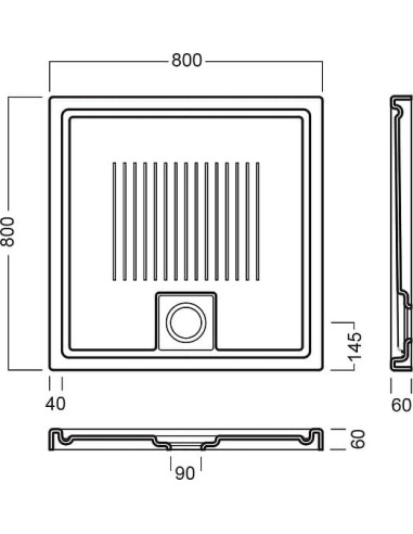 Hatria dušas paliktnis Leaf YXEK