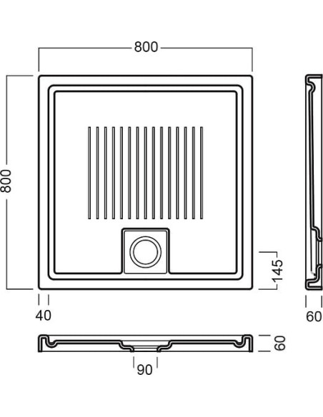 Hatria dušas paliktnis Leaf YXEK