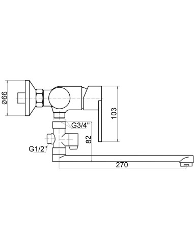 Vannas krāns ar komplektu MG-1934, GAUJA