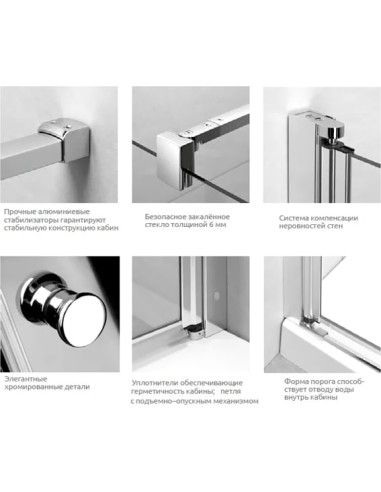 Radaway dušas stūris EOS KDD-B