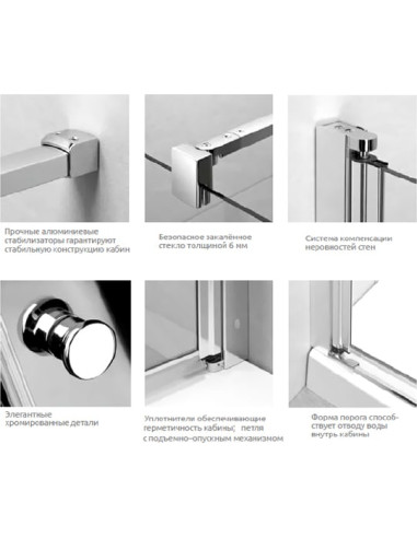 Radaway dušas stūris EOS KDJ-B
