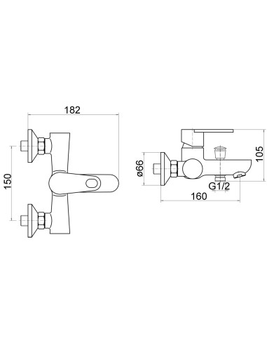 Vannas krāns ar komplektu MG-1921, GAUJA