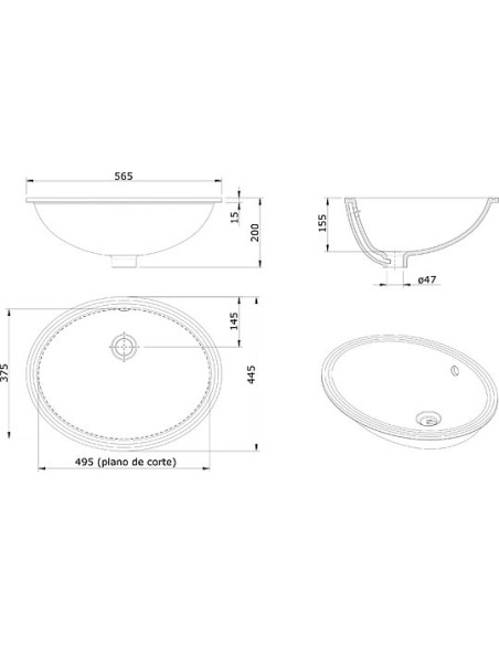 Sanindusa izlietne Vouga 108350