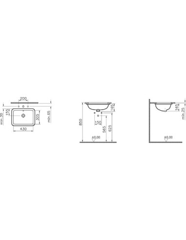 VitrA izlietne S20 5474B003-0618 - 4