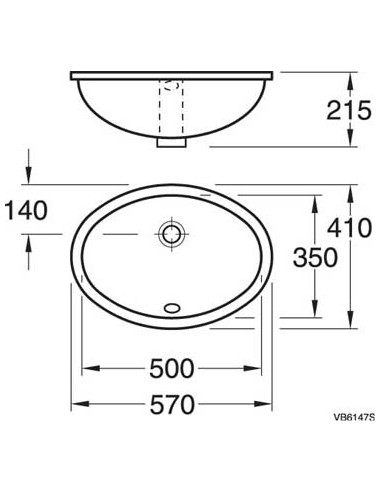 Gustavsberg izlietne 6147 98