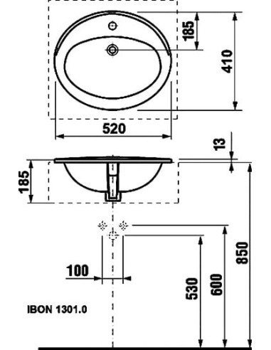 Roca izlietne Adora 52x41
