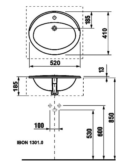 Roca izlietne Adora 52x41