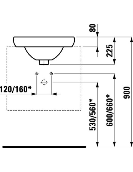 Laufen izlietne Alessi One 8.1397.1.400.104.1 - 7