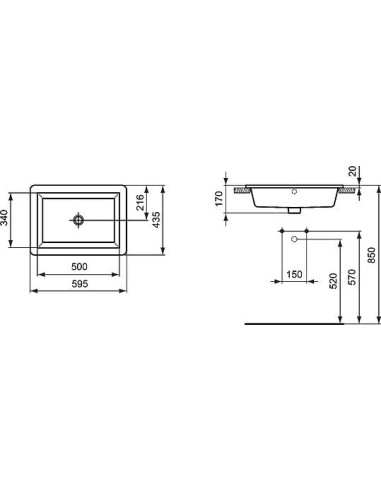 Ideal Standard izlietne Strada K078001